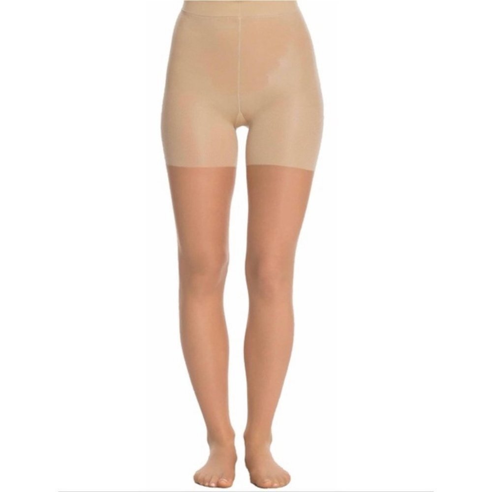 NWT Spanx Sheer Tights Nude Size G or 7 Shapewear Pantyhose New With Tags Beige